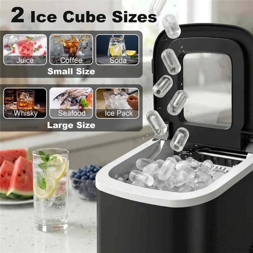 Countertop ice maker self - ice,