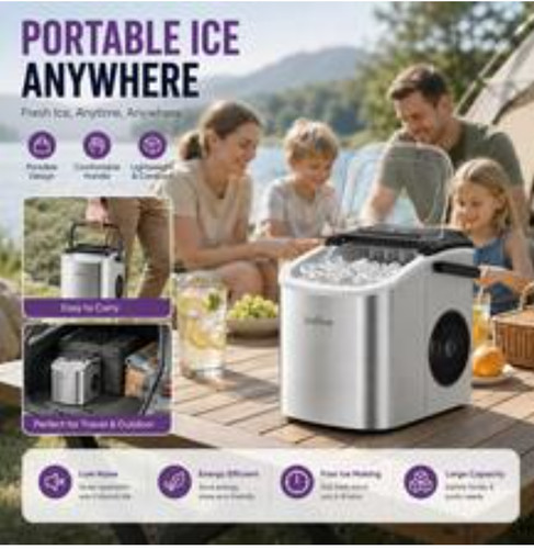 Homcom counter top - counter, ice